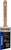 ArroWorthy 4220 2-1/2" Patriot Nylyn/Polyester Semi-Oval Angular Sash Paint Brush