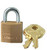 Master Lock 120Q Brass Padlock 4Pk