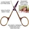 Camila Solingen Scissors #CS01 - 3 Baby, Gold plated