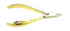 Camila Solingen Nipper #CS10 - 4 Cuticle Nipper, Medium Blade, Gold Plated