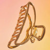  Kitsch Open Shape Gold Claw Clip - 1 pc. 