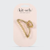  Kitsch Open Shape Gold Claw Clip - 1 pc. 