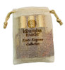 Kuumba Made Exotic Elegance Collection - 3 assorted fragrance oils, 0.15 oz, in a fabric drawstring pouch.