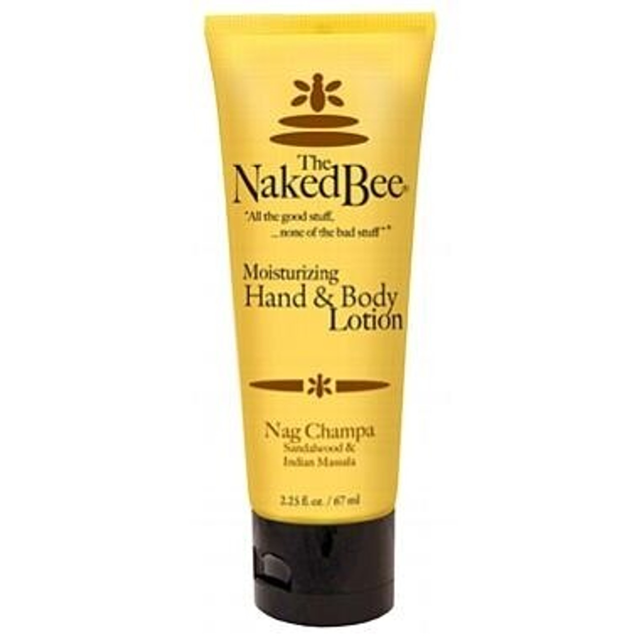 Naked Bee Nag Champa Hand and Body Lotion - 2.25 oz tube