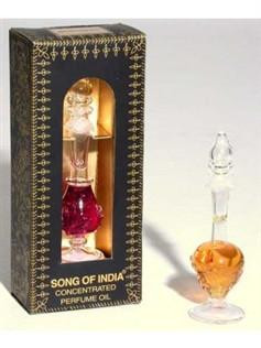 Song of India Natural Perfume Oil in Fancy Handblown Glass Bottle
