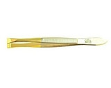 Camila Solingen Tweezers #CS31 - 3.5 Pointed, Gold-Tips, Pointed