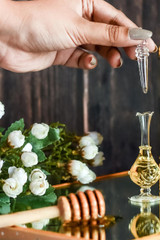 Song of India Natural Perfume Oil in Fancy Handblown Glass Bottle