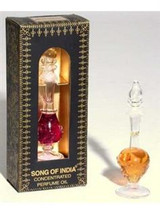 Song of India Natural Perfume Oil in Fancy Handblown Glass Bottle