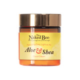 Naked Bee Grapefruit Blossom Honey Aloe & Shea Cloud Cream - 8 oz, a jar of hydrating skincare cream with a yellow label and a brown lid.