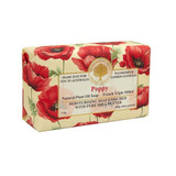 Wavertree & London Poppy Soap Bar - 200 gm, floral soap packaging featuring red poppies and gold accents. Wavertree & London Poppy Soap Bar - 200 gm, floral soap packaging featuring red poppies and gold accents.