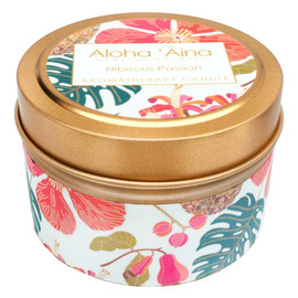 Maui Soap Company Hibiscus Passion Hawaiian Aromatherapy Candle - 4 oz tin