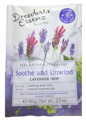 Dresdner Essenz Soothe and Unwind Bath with Lavender and Hop - 2.1 oz packet