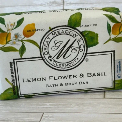 Great Meadow Lemon Flower & Basil Luxurious Bath & Body Bar - 5 oz.