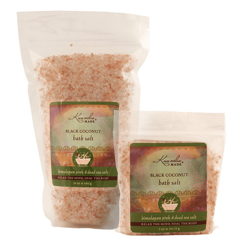 Kuumba Made Black Coconut Bath Salt - 24 oz bulk size