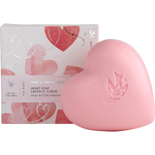  Pre de Provence Heart Soap Gift Box - Tea Rose - 200 gm. 