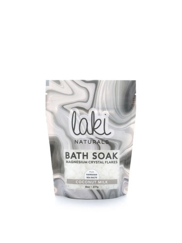 Laki Naturals Coconut Milk Magnesium Flake Bath Soak - 8 oz
