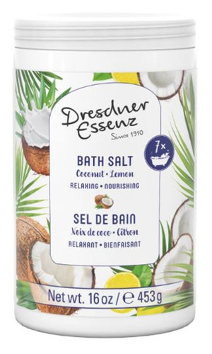  Dresdner Essenz Coconut & Lemon Bath - 16 oz. canister 
