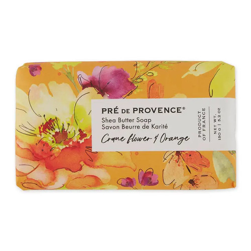 Pre de Provence Giftwrapped Shea Butter Soap - 150 gm. - Crane Flower & Orange 