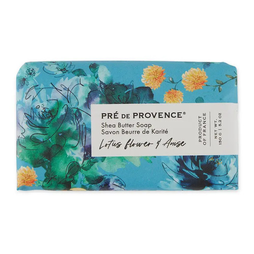  Pre de Provence Giftwrapped Shea Butter Soap - 150 gm. - Lotus Flower & Anise 