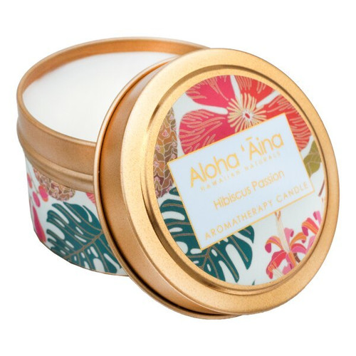 Maui Soap Company Hibiscus Passion Hawaiian Aromatherapy Candle - 4 oz tin