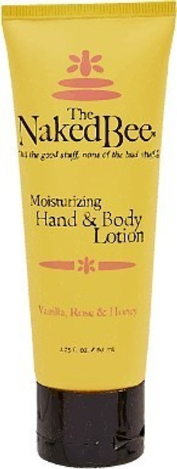Naked Bee Vanilla, Rose and Honey Hand and Body Lotion - 2.25 oz tube