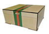 50 Count Red and Green Striped Humidor