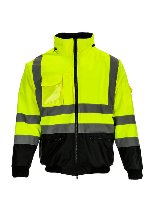 Lime-Hybrid Waterproof Bomber Jacket