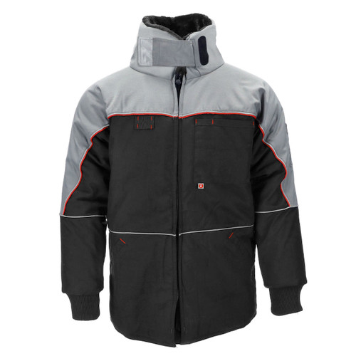 Black/Charcoal - Polar Performance Freezer Jacket Front