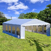 32'x16' PE Party Tent with Waterproof Top - Heavy Duty Outdoor Wedding Event Canopy Tents