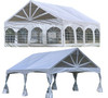 20'x20' PVC Marquee Party Tent - Fire Retardant Heavy Duty Wedding Outdoor Event Tents(4 Storage Bags Included)