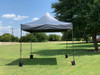 10'x10' D Model Grey - Pop Up Canopy Tent EZ  Instant Shelter w Wheel Bag + Sand Bags