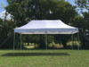 White 10'x20' Pop up Tent with 6 Solid Walls - FS Model Upgraded Frame