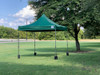 10'x10' DS Model Forest Green - Pop Up Canopy Tent EZ  Instant Shelter w Wheel Bag + Sand Bags + 4 Walls