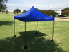 10'x10' D/S Model Blue - Pop Up Canopy Tent EZ  Instant Shelter w Wheel Bag + Sand Bags + 4 Walls