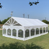 30'x20' PVC Marquee Party Tent - Fire Retardant Heavy Duty Wedding Outdoor Event Tents(6 Storage Bags Included)