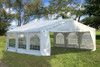 20'x20' Budget PVC Party Tent with (2) Long Bags - White (Online-Only Deals!)