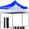 10'x10' Pop up Tent D Model - (1) Frame with (1) Blue Top and Walls & (1) White Top and Walls