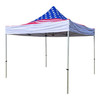 10'x10' AW Model Pop up Tent Canopy EZ Instant Shelter - Various Colors - 1 Aluminum Frame + 1 Top Cover + 4 Sidewalls + 1 Wheel Bag + 4 Sand Bags