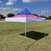 10'x10' AW Model Pop up Tent Canopy EZ Instant Shelter - Various Colors - 1 Aluminum Frame + 1 Top Cover + 2 Window Walls + 2 Zipper Doors + 1 Wheel Bag + 4 Sand Bags