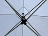 10'x10' A Model White Pop Up Canopy Tent EZ  Instant Shelter - 1 Aluminum Frame +  1 Top Cover + 1 Wheel Bag + 4 Sand Bags