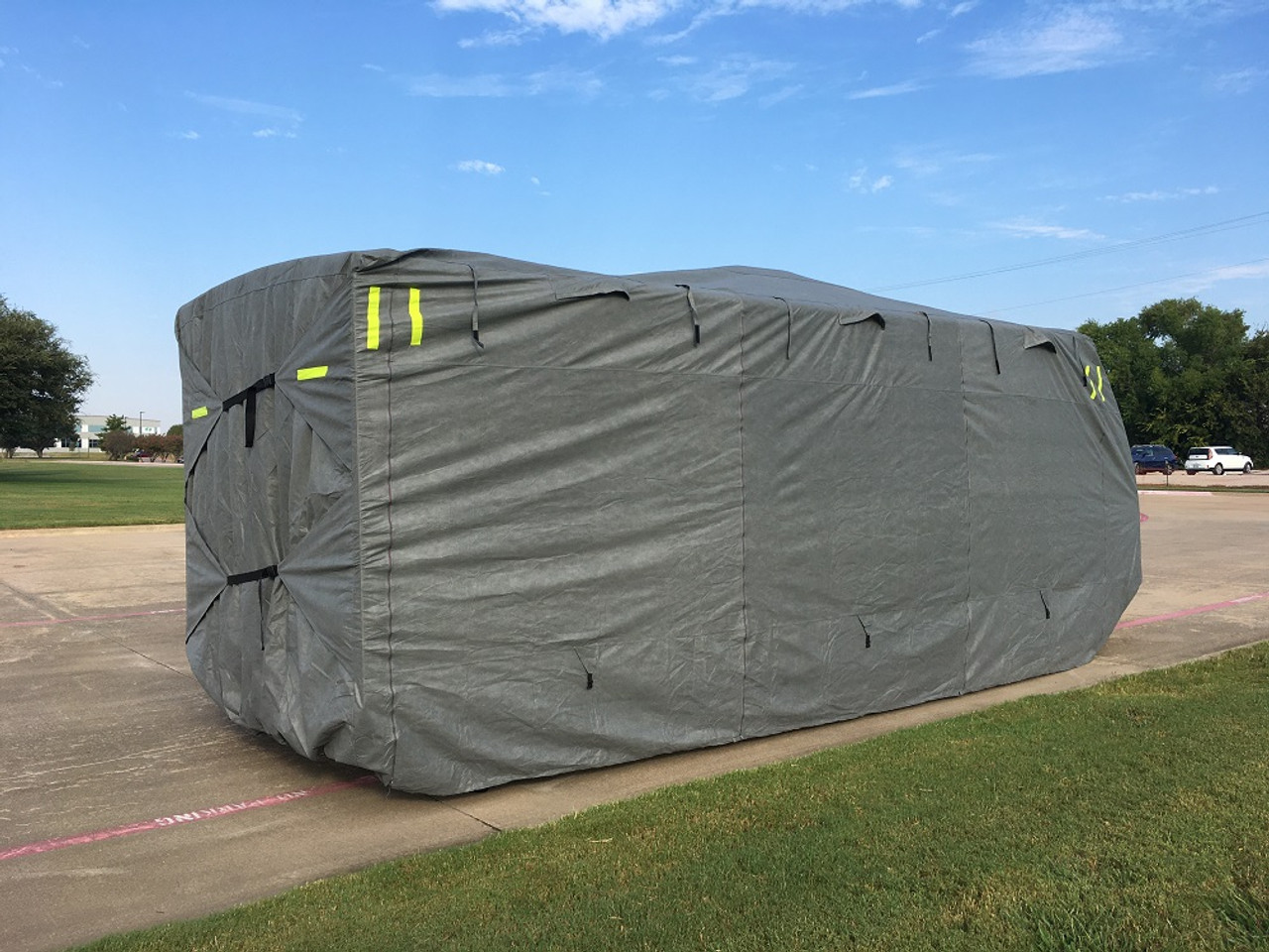 Deluxe Waterproof Recreational Travel Trailer RV Covers Grey, Various Sizes