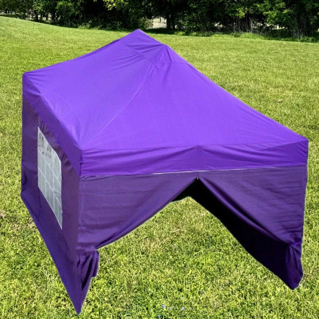 10'x15' DW Model Purple Pop Up Party Tent Canopy EZ Instant