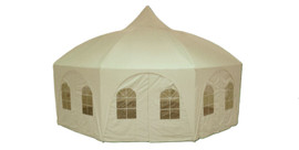 20'x20' Polyester Octagonal Party Tent - Cream