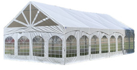 40'x20' PVC Marquee Party Tent - Fire Retardant Heavy Duty Wedding Outdoor Event Tents(7 Storage Bags Included)