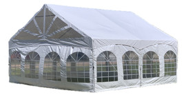 20'x20' PVC Marquee Party Tent - Fire Retardant Heavy Duty Wedding Outdoor Event Tents(4 Storage Bags Included)