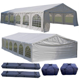 40'x20' Budget PE Party Tent +(2) Long Storage Bags+(2) Short Bags