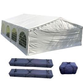 26'x16' Budget PE Party Tent  - B Model + 2 Long Bags + 1 Short Bag 
