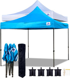 10'x10' Pop up Tent D Model - (1) Frame with (1) Sky Blue Top and Walls & (1) White Top and Walls 10'x10' Pop up Tent D Model - (1) Frame with (1) Sky Blue Top and Walls & (1) White Top and Walls