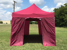 10'x15' DW Model Maroon - Pop Up Party Tent Canopy EZ Instant Shelter w Wheel Bag + Sand Bags 