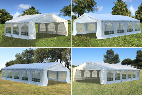 Budget PVC Wedding Party Tent  - 20'x20', 26'x20', 32'x20', 40'x20'